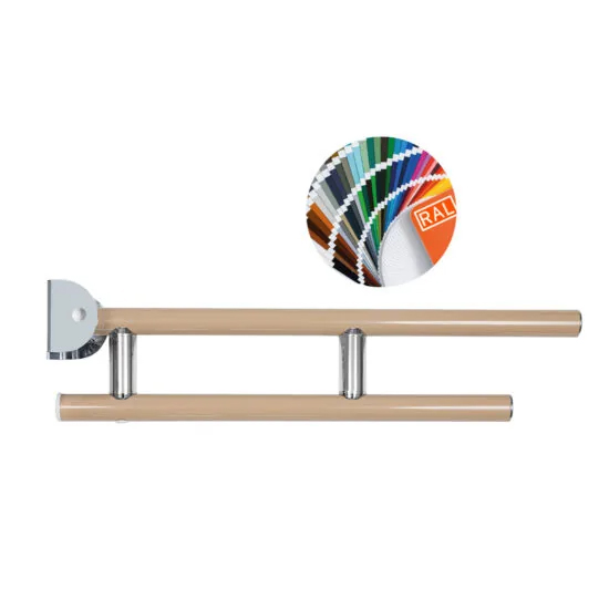 Pito-tukikaide, WC-paperiteline, Deluxe, INOX, RAL1013, koot: L 60, 75 cm